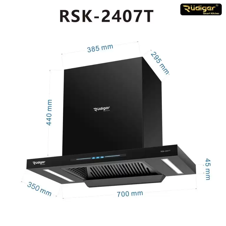 Máy hút mùi kính phẳng Rudiger RSK-2407T