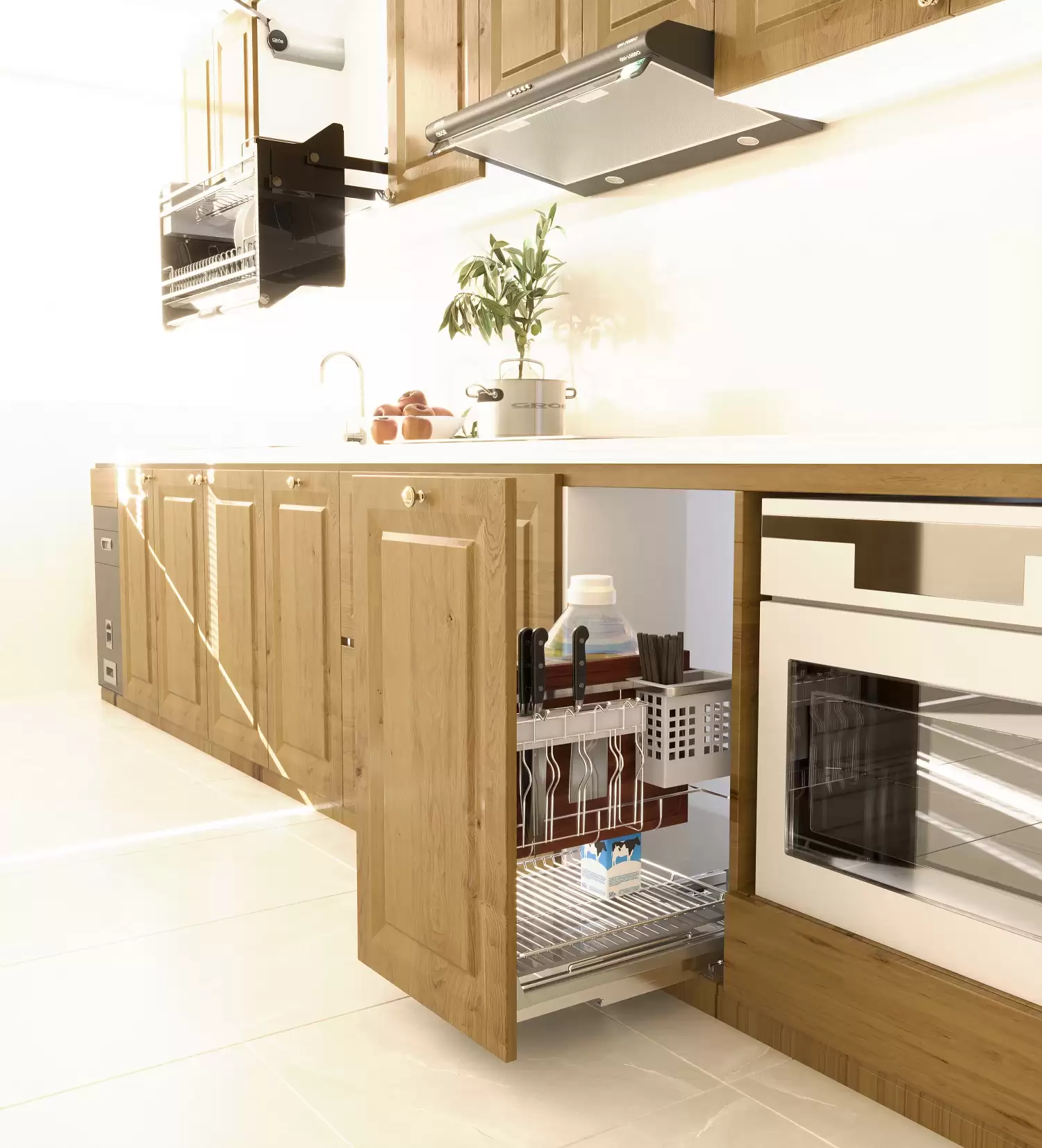 Giá dao thớt, chai lọ Euplus EV30 bề mặt điện hóa Inox 304