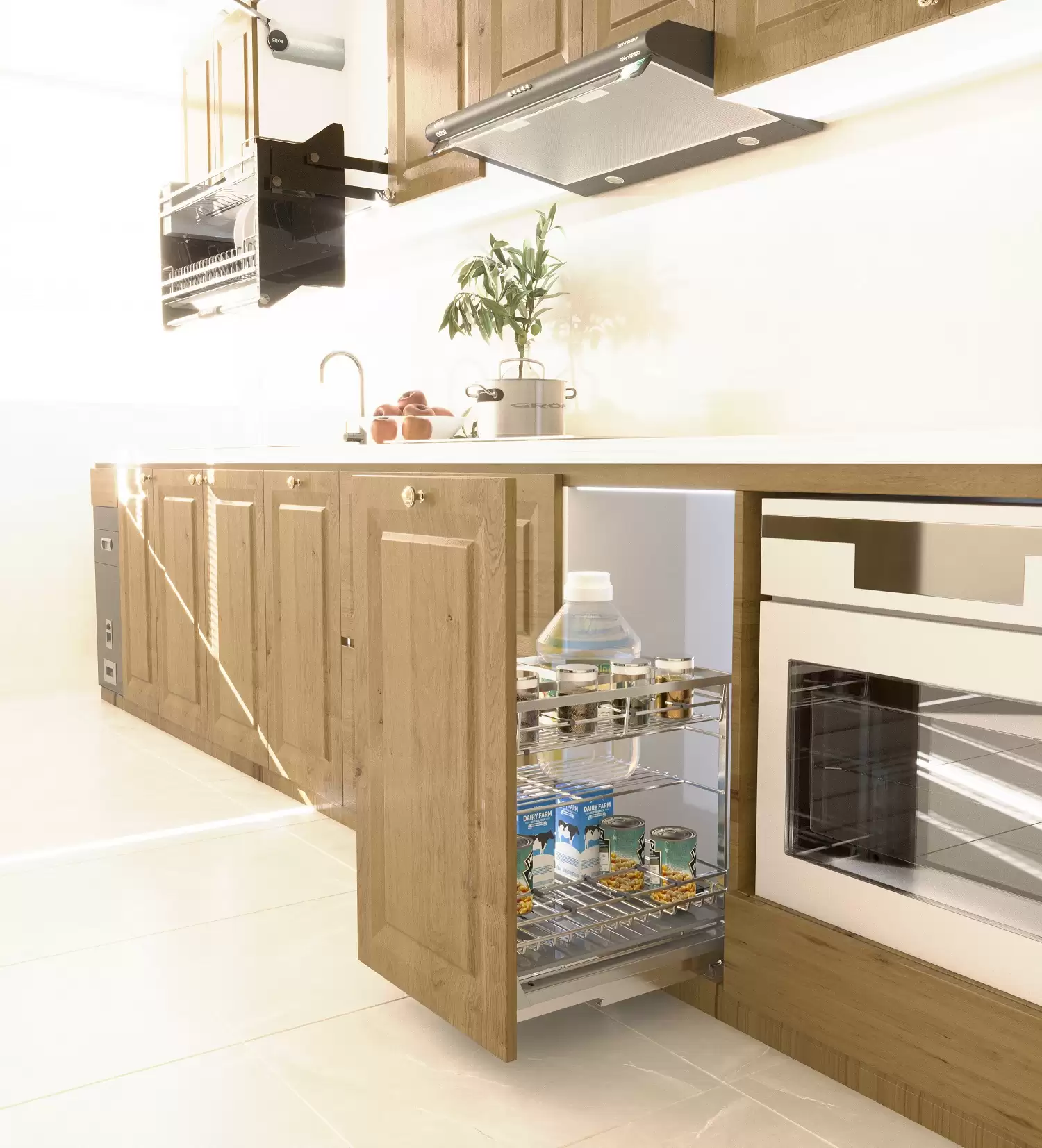 Giá gia vị, chai lọ Euplus EV inox 304 nan vuông