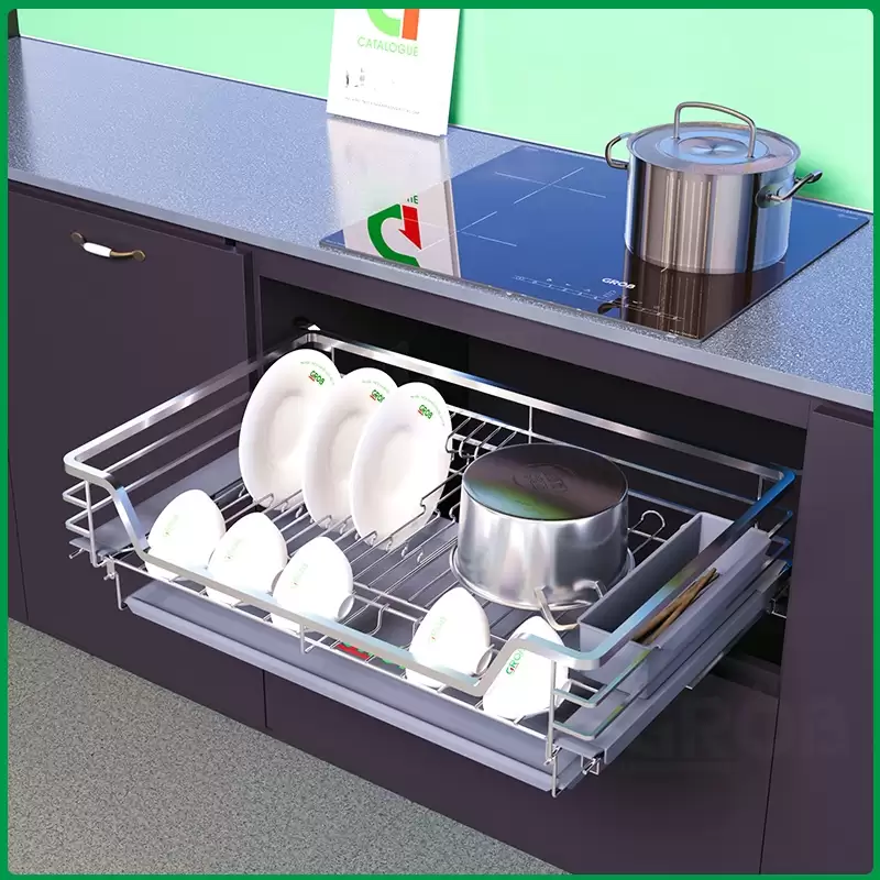 KỆ ĐỰNG BÁT ĐĨA ĐA NĂNG NAN VUÔNG SUS304