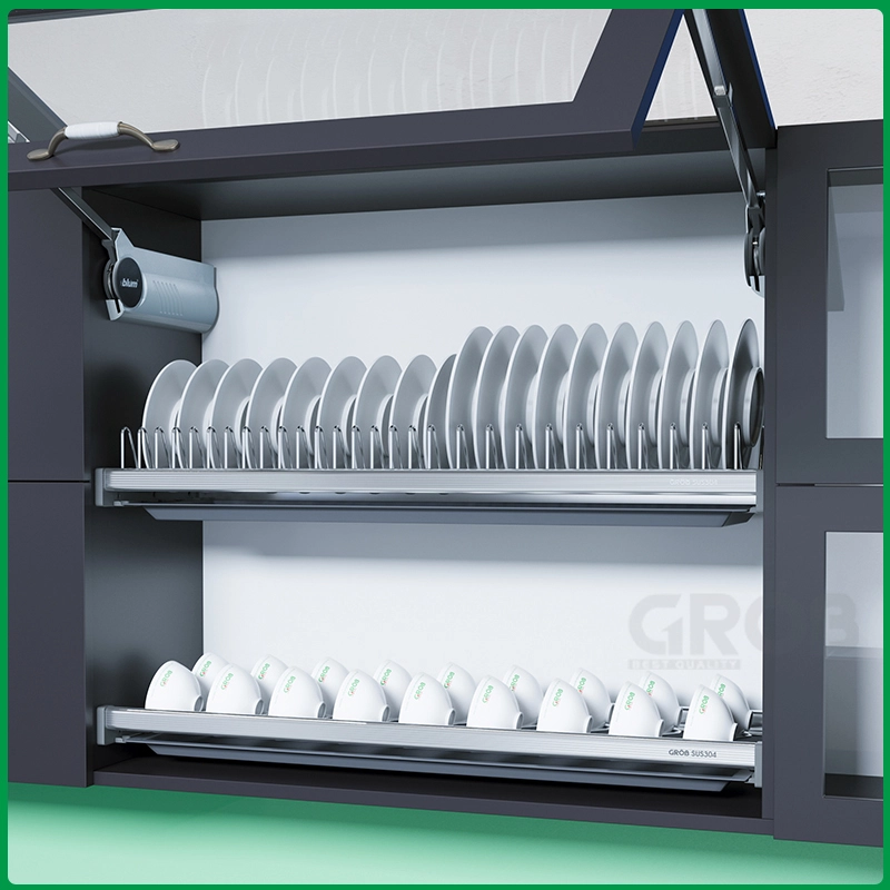 GIÁ BÁT CỐ ĐỊNH 2 TẦNG KHUNG NHÔM SUS304